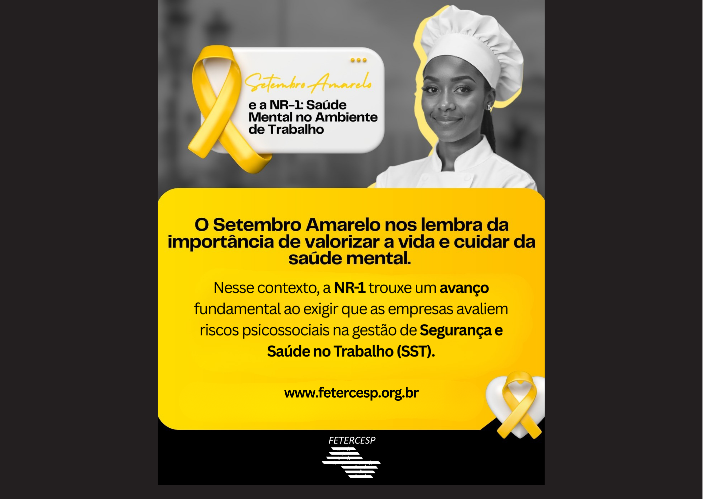 Setembro Amarelo e a NR-1: Saúde Mental no Ambiente de Trabalho